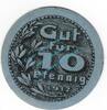 Notgeld DE 10 Pf. Neuburg , Notgeld 10 Pfennig Schein in kfr. Tieste 4830.05.02 , Bayern von 1917 -