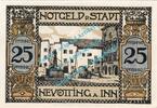 Notgeld DE 25 Pf. Neuötting , Notgeld 25 Pfennig Schein in kfr. Tieste 4915.20.01 , Bayern 1921 -