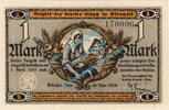 Großnotgeld 1918 DE 1 Mk. Erbach , Notgeld 1 Mark Schein in kfr. Geiger 135.01 , Hessen 1918 Grossnotgeld -