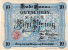 Notgeld DE 10 Pf. -Muster- Hanau , Notgeld 10 Pfennig MUSTER Schein in kfr. Tieste 2790.05.M.. Hessen 1917 -