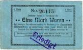 Notgeld 1914/15 1 Mk. Mikultschütz , Notgeld 1 Mark Schein in gbr.E , Diessner 236.b , Oberschlesien -