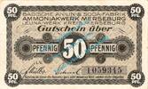 Notgeld DE 50 Pf. Merseburg B.A.S.F. Notgeld 50 Pfennig Schein in kfr. Tieste 4505.05.05 , SA -