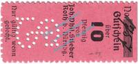 Kleingeld 1914-1922 DE 10 Pf. Roth , Notgeld 10 Pfennig Schein in kfr. Tieste 6235.05.02 , Bayern o.D. -