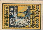 Notgeld DE 25 Pf. Uelzen , Notgeld 25 Pfennig Schein in kfr. Tieste 7505.10.20 , Niedersachsen o.D -