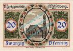 Notgeld DE 20 Pf. Nesselwang , Notgeld 20 Pfennig Schein in kfr. Tieste 4800.05.16 , Bayern 1918 -