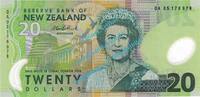 Neuseeland 20 Dollar Banknote Neuseeland - New Zealand , 20 Dollar Schein in aunc - kfr , A.Bollard -