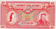 Jason Island - Falkland 5 Pounds Banknote Jason Island - Falkland , 5 Pounds Schein -Len Hill- ND 1979 in unc - k -