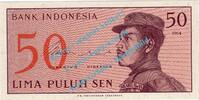Indonesien - Indonesia 50 Sen Banknote Indonesien - Indonesia , 50 Sen Schein von 1964 in unc - kfr -