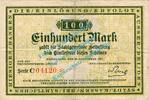 Großnotgeld 1922/23 100 Mk. Heidelberg , Banknote 100 Mark Schein in gbr. Müller 2070.7 , Baden 1922-23 -