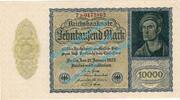 Weimarer Republik - Inflation 10.000 Mk. Banknote , 10.000 Mark Schein in L-gbr. DEU-78.d, Ros.69, P.72, von 1922 -