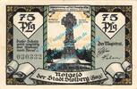 Serienscheine DE 75 Pf. -Gesamtansicht- Stolberg , Notgeld 75 Pfennig Schein in kfr. M-G 1273.2.d , Sachsen Anhalt o.D. -