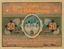 Serienscheine DE 50 Pf. Nr.4 -glanz- Schmiedeberg , Notgeld 50 Pfennig Nr.4 -Glanzdruck- in kfr. M-G 1186.1.a , PrS -
