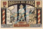 Notgeld DE 10 Pf. Salzungen , Notgeld 10 Pfennig Schein in kfr. M-G 1160.1.a , Thüringen 1921 -