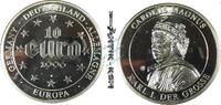 Deutschland 10 Euro Medaille Europa , 10 Euro 1996 -Carolus Magnus- vz-stgl , Neusilber -0156- -