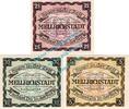Notgeld DE 3 Scheine kpl. Mellrichstadt , Notgeld Set mit 3 Scheinen in kfr-unc 4485.05.10-12 , Bayern o.D -
