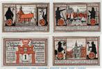 Serienscheine DE 4 Scheine kpl. 4 x Notgeld der Stadt Oldenburg 1015.4 , Set mit 4 Scheinen in kfr. o.D. SH -