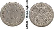 Kaiserreich DE 10 Pf. Kursmünze deutsches Reich , 10 Pfennig Stück von 1914 D , J.13 -0597- -