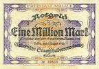Inflation 1923 DE 1 Mio. Mk. Dessau , Banknote 1 Million Mark Schein in gbr. Keller 104.a , Sachsen Anhalt -