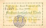 Inflation DE 500.000 Mk. Boppard , Banknote 500.000 Mark Schein in gbr. Keller 528.f , Rheinland 1923 -