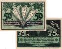 Serienscheine DE 2 Scheine kpl. Aschersleben , Notgeld Set mit 2 Scheinen in kfr. M-G 49.1 , Sachsen Anhalt 1921 -