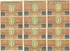 Serienscheine DE 12 Scheine kpl. -Nummerngleich- Vacha , Notgeld Set -12 x Nummerngleich- unc-kfr. M-G 1356.1 , Thüringen 1921 -