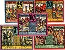 Serienscheine DE 5 Scheine kpl. Erfurt , Notgeld Set mit 5 Scheinen unc-kfr. M-G 344.5-6 , Thüringen 1920-21 -