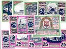 Serienscheine DE 10 Scheine kpl. Güsten , Notgeld Set mit 10 Scheinen unc-kfr. M-G 494.1 , Sachsen Anhalt 1921 -