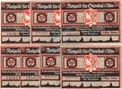 Serienscheine DE 7 Scheine kpl. -Nummerngleich- Stendal , Notgeld Set -- 7 x Nummerngleich -- unc-kfr. M-G 1267.1 , Sachsen Anh. -