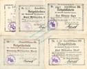 Inflation 1923 DE 5 Scheine kpl. Borkum , Banknoten Set 5 Scheine -1 bis 20 Milliarden- gbr. Keller 535... NDS -