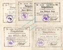 Inflation 1923 DE 5 Scheine kpl. Borkum , Banknoten Set-B 5 Scheine -1 bis 20 Milliarden- gbr. Keller 535... NDS -