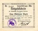 Inflation 1923 DE 1 Mia. Mk. Borkum , Banknote 1 Milliarde Mark , L-gbr. Keller 535... Niedersachsen von 1923 -