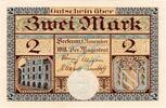 Großnotgeld 1918 DE 2 Mk. Beckum , Banknote 2 Mark Schein unc-kfr. Geiger 035.05.a , Westfalen von 1918 -