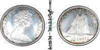Kanada / Canada 10 Cent Kanada , Silber Münze 10 Cent 1965 -Queen Elisabeth II.- KM.61 vz , -0167- -