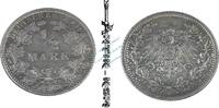 Kaiserreich 1/2 Mk. Kaiserreich , Silbermünze 1 halbe Mark von 1918 A -gr. Adler- J.17 ss-vz -0610- -