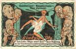 Serienscheine DE 50 Pf. Bad Pyrmont , Notgeld 50 Pfennig Schein gbr. M-G 1084.1 , Niedersachsen 1921 -