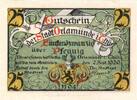 Kleingeld 1914-1922 25 Pf. Orlamünde , Notgeld 25 Pfennig Schein unc-kfr. Ti.5415.05.07 , Thüringen 1920 Ve -