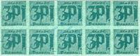 Kleingeld 1914-1922 10 x 3 Pfennig Passau , Notgeld 10 x 3 Pfennig unc-kfr. Ti.5515.05.93 , Sachsen o.D. Verkehrsau -