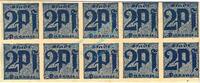 Kleingeld 1914-1922 10 x 2 Pfennig Passau , Notgeld 10 x 2 Pfennig unc-kfr. Ti.5515.05.70 , Sachsen o.D. Verkehrsau -