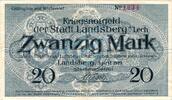 Großnotgeld 1918 DE 20 Mk. Landsberg , Banknote 20 Mark Schein gbr. Geiger 307.02 , Bayern 1919 Grossnotgel -