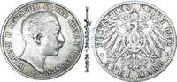 Kaiserreich, Preussen 2 Mk. 2 Mark Münze 1902 A -Kaiser Wilhelm II König von Preussen- , ss , J.102 -0650- -