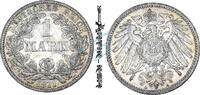 Kaiserreich DE 1 Mk. 1 Mark Münze 1911 A -deutsches Kaiserreich gr. Adler- ss-vz , J.17 -0656- -
