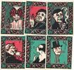 6 Scheine kpl. 1921 Serienscheine DE Leipzig , Notgeld Set mit 6 Scheinen -Tabakmesse- unc-kfr. M-G 785.1 , S 1921 1 bis 1-