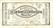 Inflation 1923 DE 10 Mio. Mk. Recklinghausen , Banknote 10 Millionen Mark Schein gbr. Keller 4465.e , Westfale -