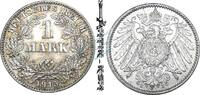 Kaiserreich DE 1 Mk. 1 Mark Münze 1915 J -deutsches Kaiserreich gr. Adler- ss-vz , J.17 -0658- -
