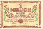 Inflation 1923 DE 1 Mio. Mk. Hemer , Banknote 1 Million Mark Schein L-gbr.E Keller 2318 , Westfalen 1923 Infl -