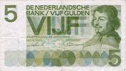Niederlande 5 Gulden Banknote Niederlande , 5 Gulden Schein 1966 -Joost van den Vondel- gbr. P.90 -