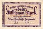 Inflation 1923 DE 10 Mio. Mk. Langquaid , Notgeld 10 Millionen Mark Schein in F-kfr. Keller 2913.e Bayern 1923 -