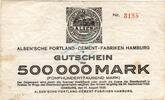 Inflation 1923 DE 500.000 Mk. Hamburg , Banknote 500.000 Mark Schein in gbr. Keller 2110.c , Hamburg 1923 Infl -