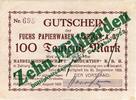 Inflation 1923 DE 10 Mia. Mk. Hamburg , Banknote 10 Milliarden Überdruck Schein in gbr. Keller 2116.c Hamburg -