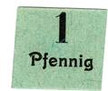 Kleingeld 1914-1922 1 Pf. Hamburg , Notgeld 1 Pfennig Schein unc-kfr. Ti.2765.460.01 , Hamburg o.D. Verkeh -